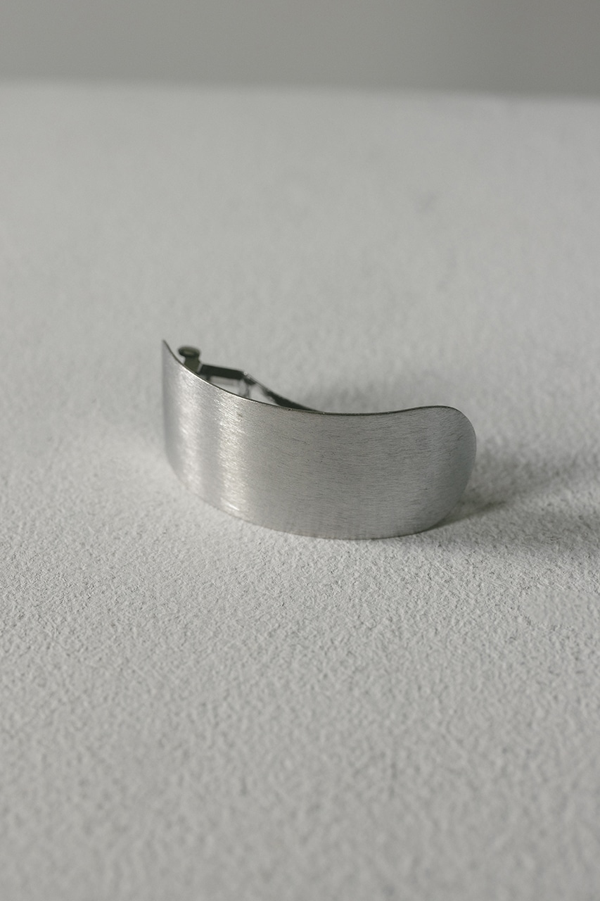 カーブラインヘアバレッタ SLV FREE