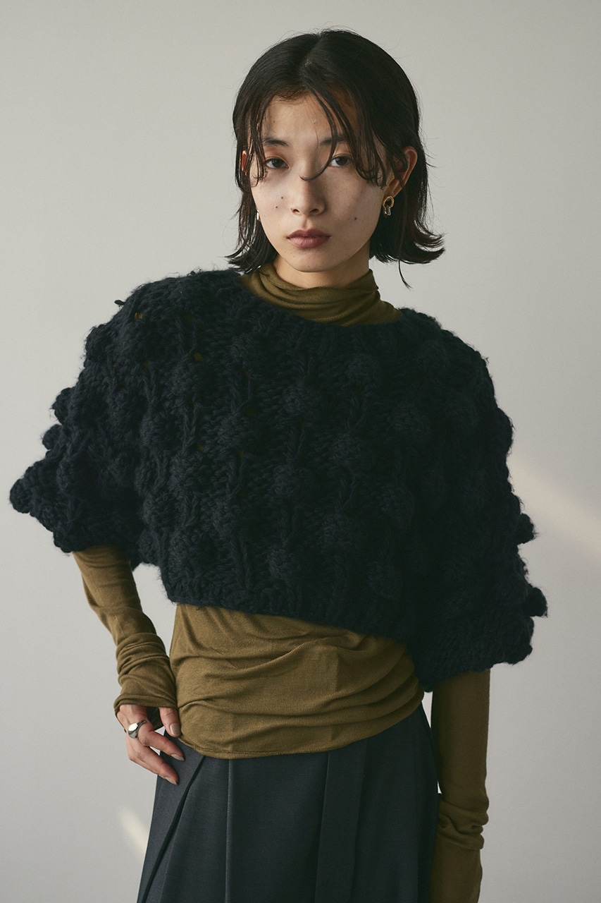 バブルボールハンドニット BLK FREE