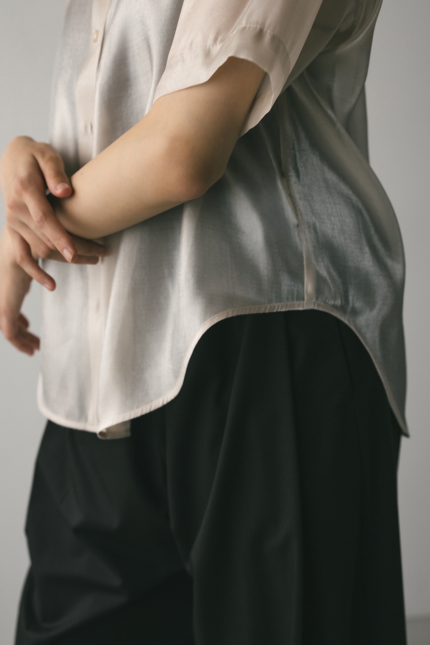 メタリックシアーシャツ IVOY FREE