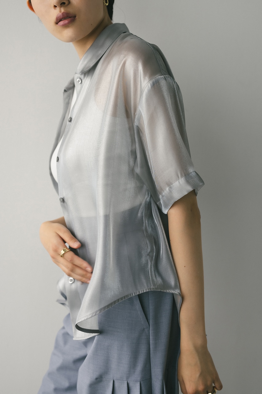 メタリックシアーシャツ SLV FREE