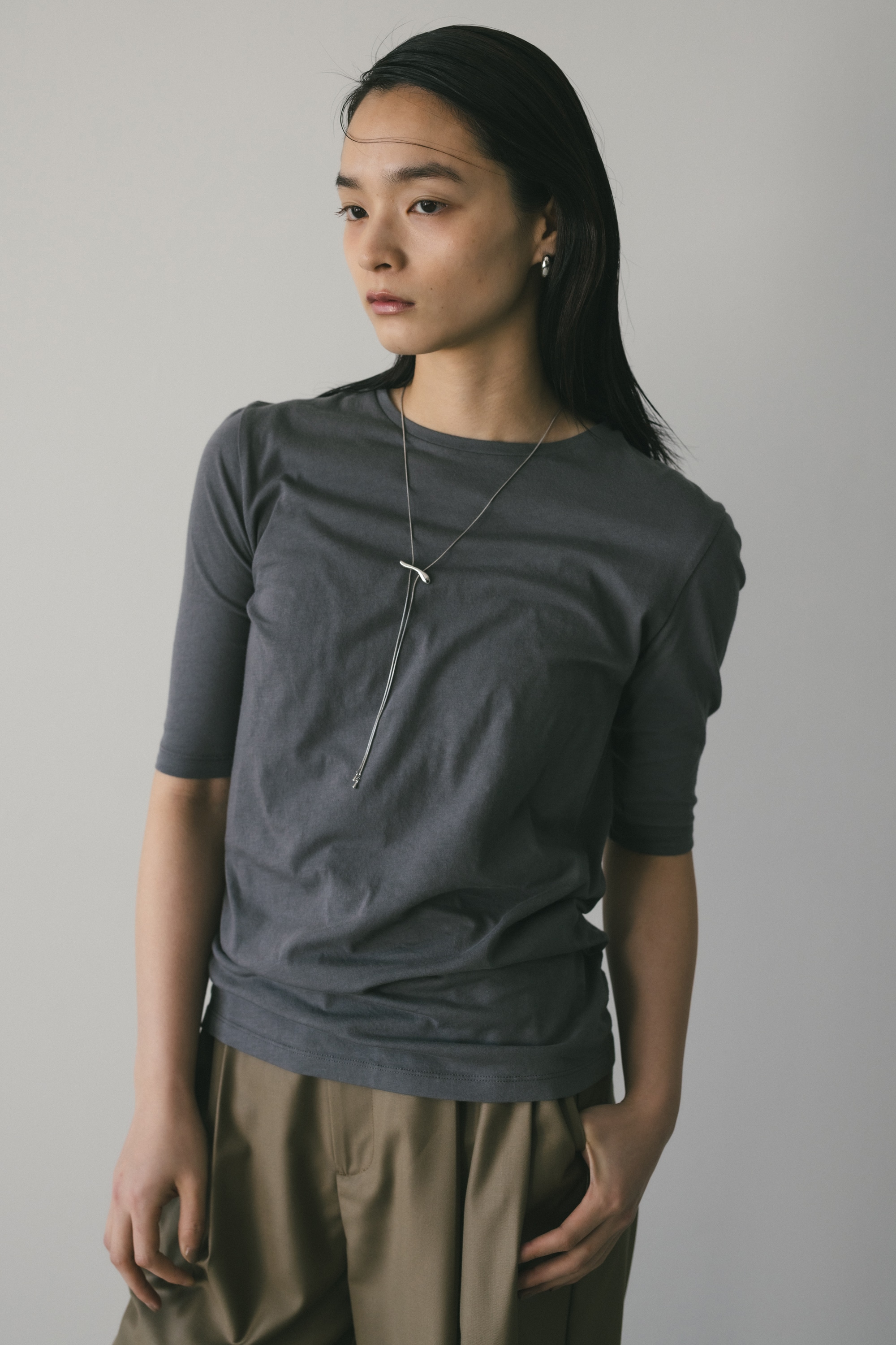 シアーバックシームT C.GRY FREE