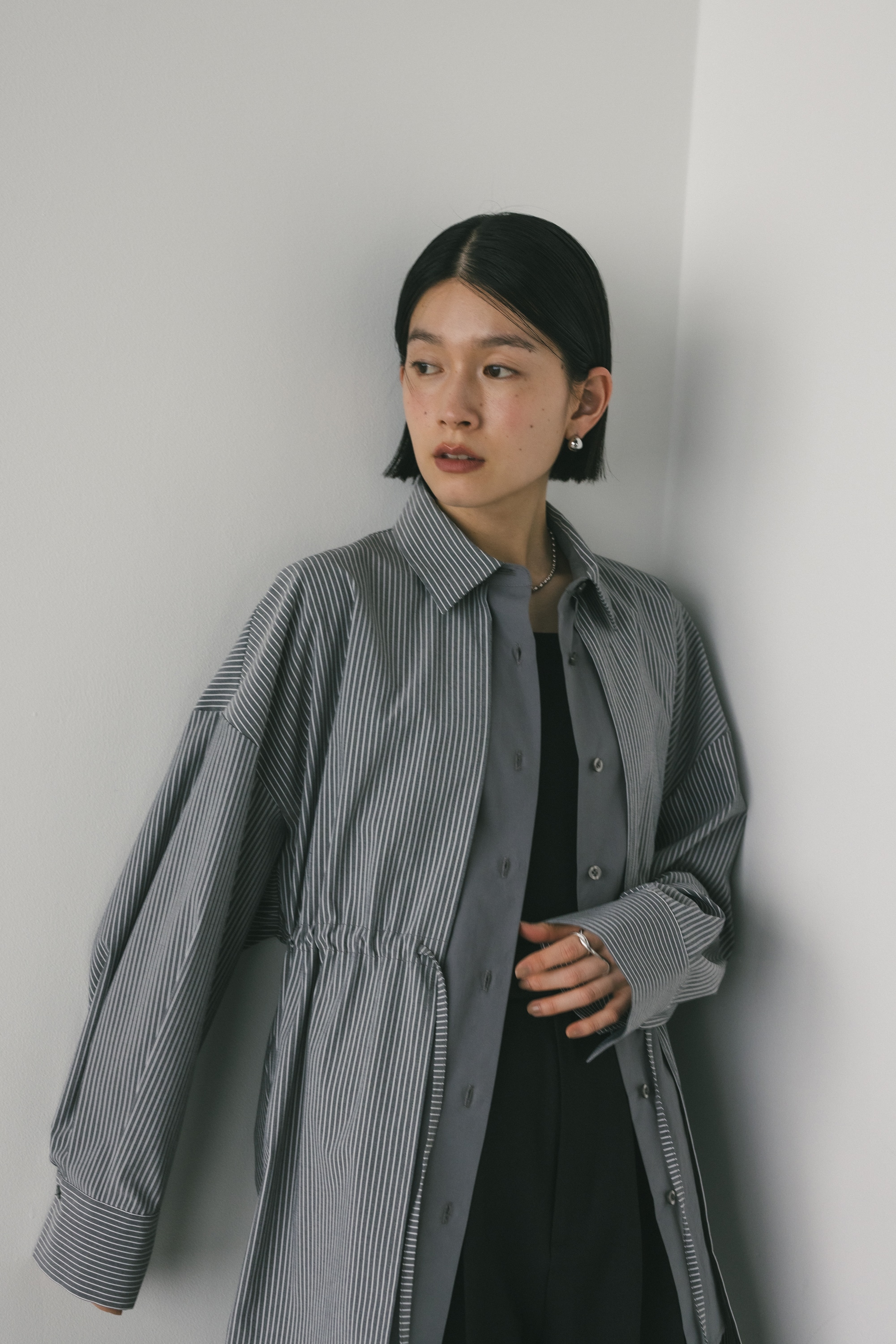 レイヤーコンビシャツ GRY FREE