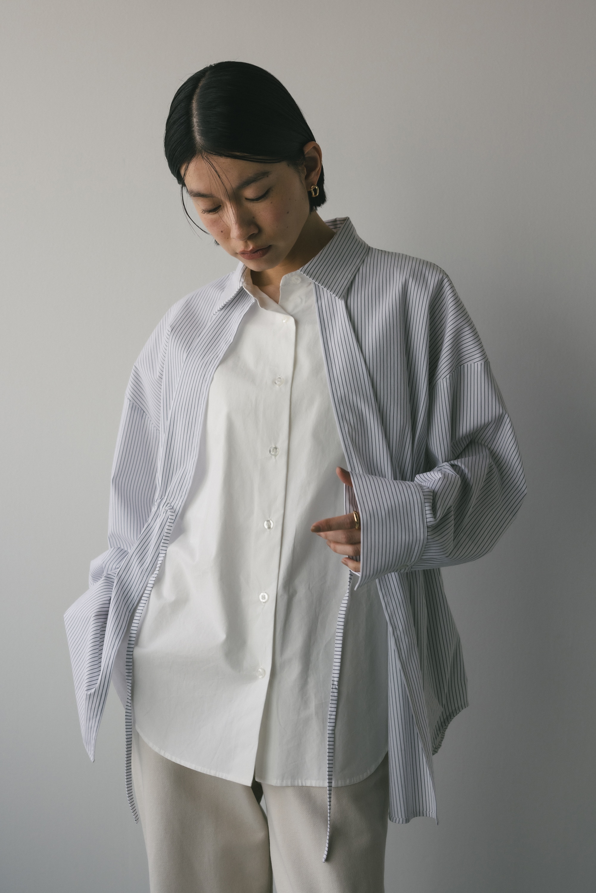 レイヤーコンビシャツ WHT FREE