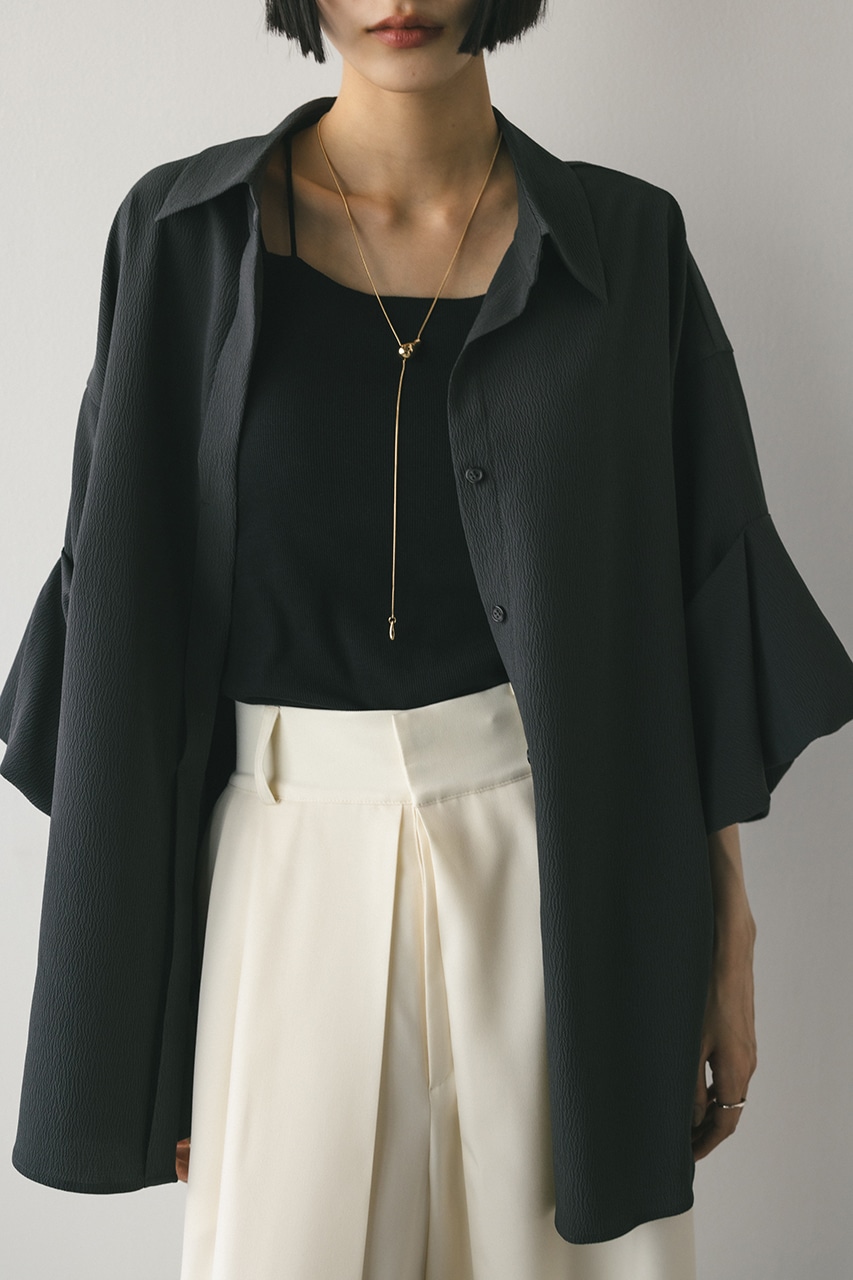 ニュアンスタックスリーブシャツ C.GRY FREE