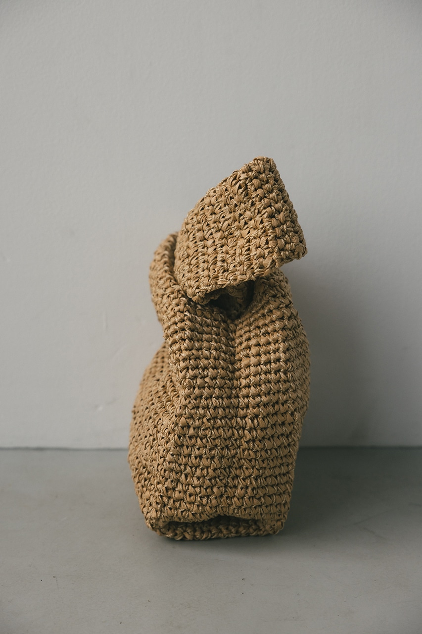 ペーパークロシェマルシェバッグ BEG FREE