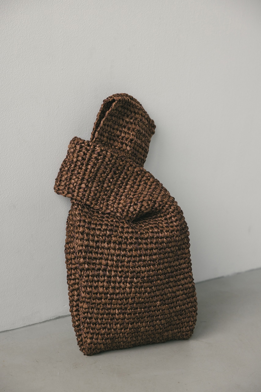 ペーパークロシェマルシェバッグ BRN FREE