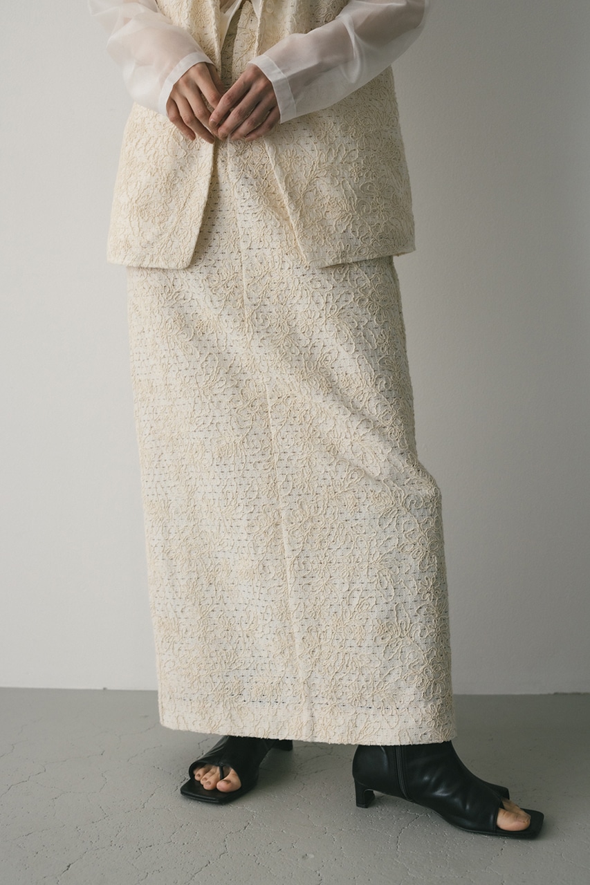エンブロイダリーレーススカート IVOY S
