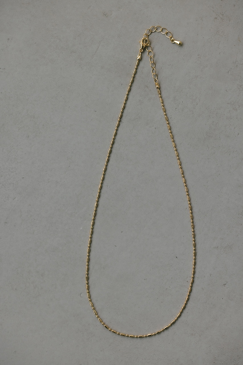 ミニマルランダムチェーンネックレス GLD FREE