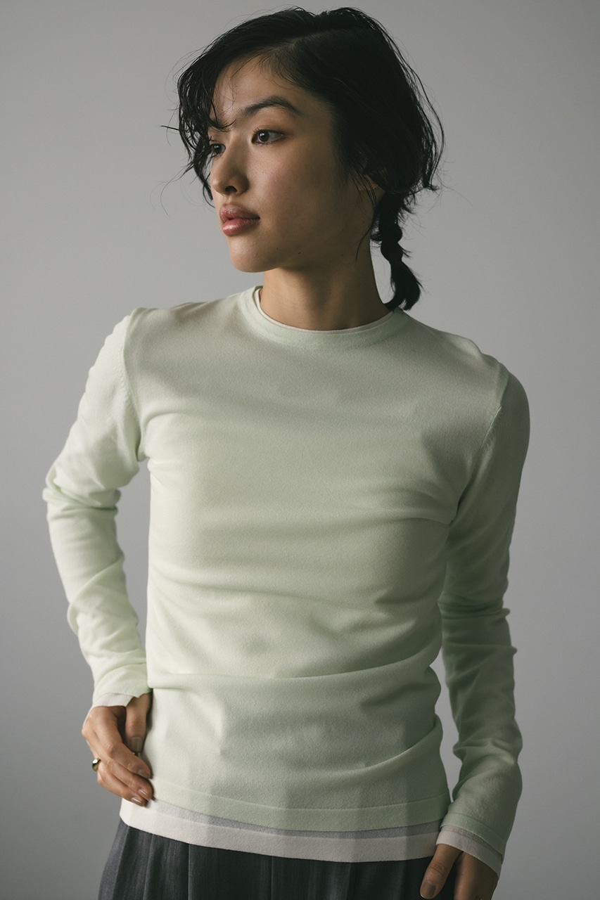 ハイゲージニットトップ MINT FREE