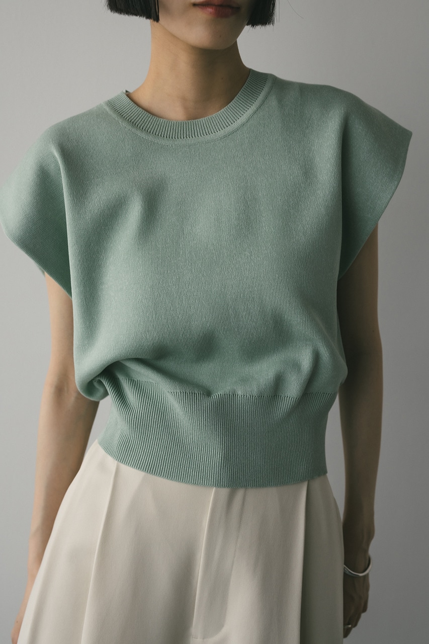 ショルダータックショートニット MINT FREE