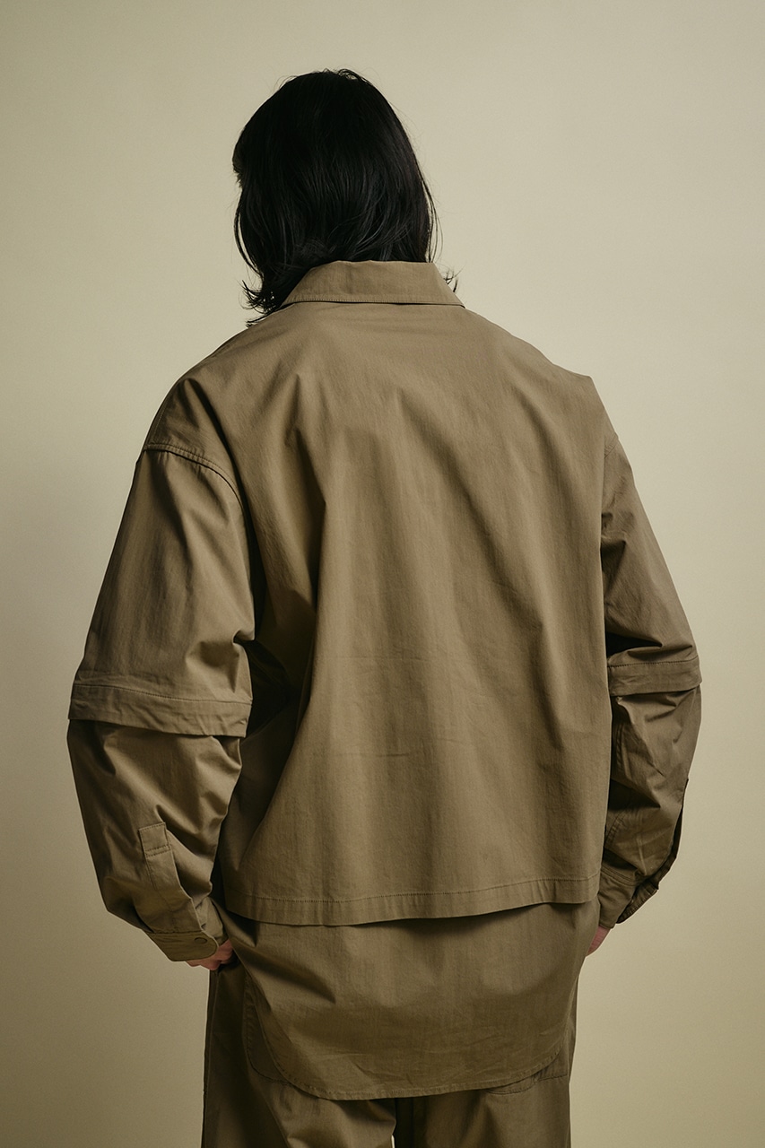 ACTIVE撥水デタッチャブルシャツ KHA M