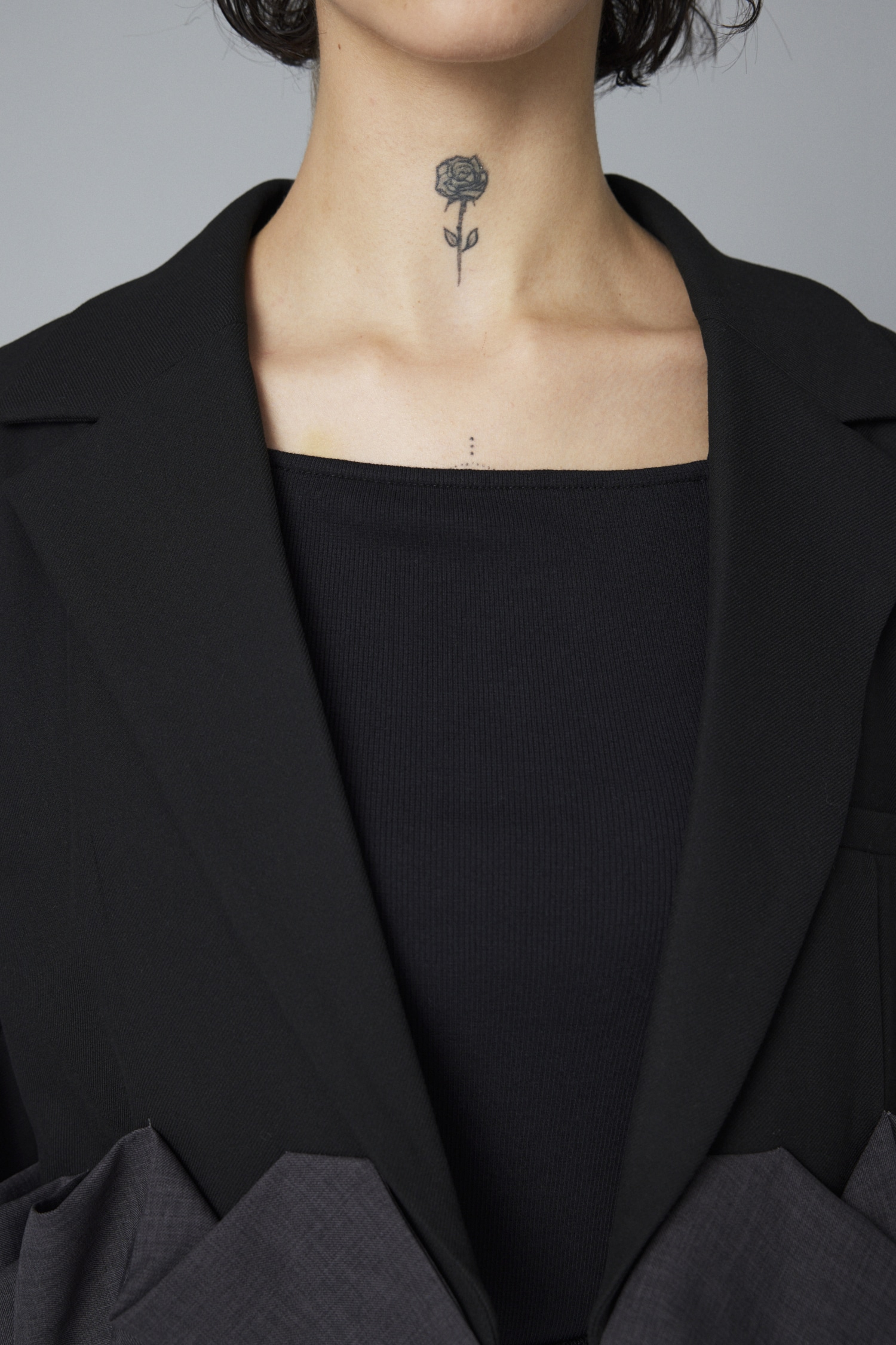 Balloon short jacket BLK FREE