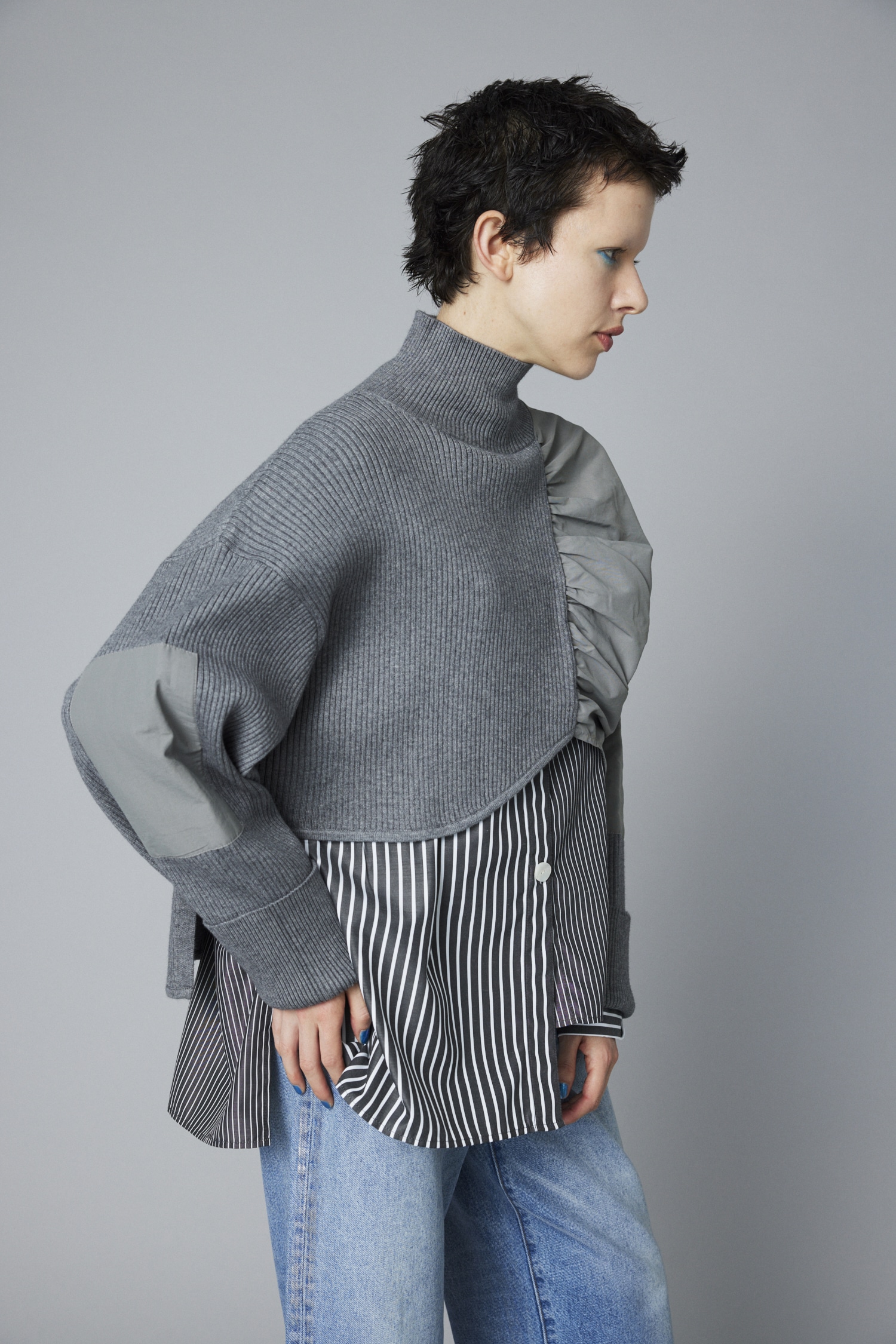 未使用★HeRIN:CYE ショートニットトップス HeRIN.CYE｜ヘリンドットサイのトップス（ショート丈）通販