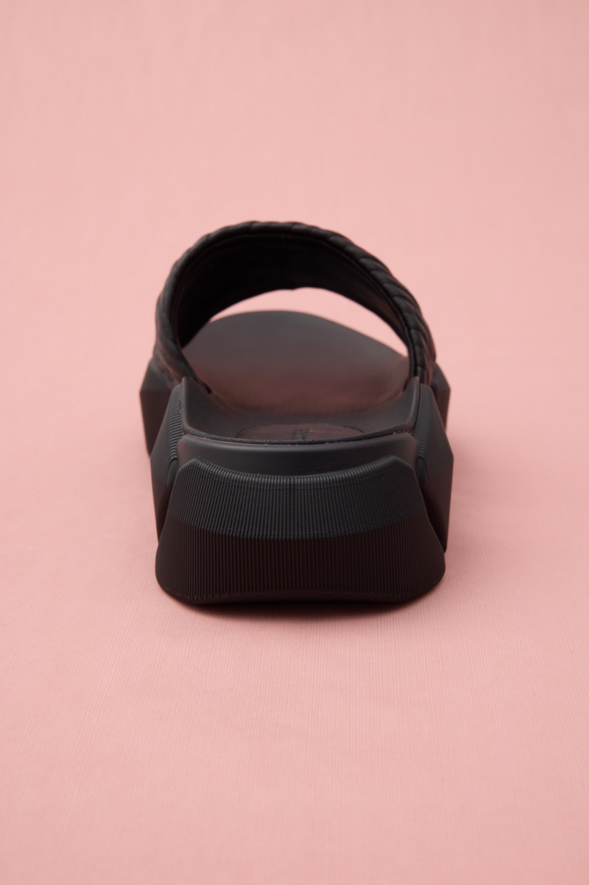 ガボンボリュームサンダル BLK 24.5cm