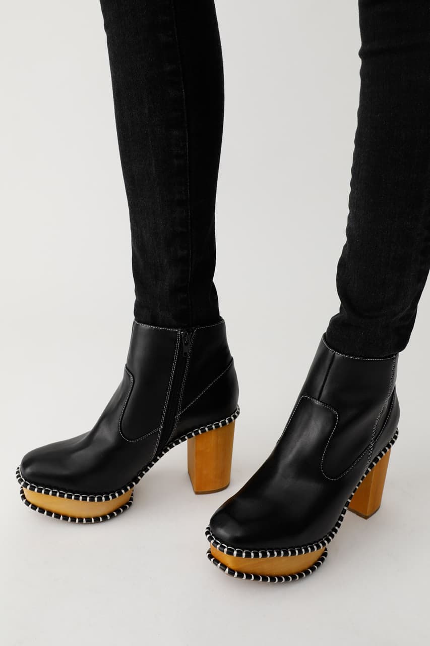 moussy マウジー ブーツ WOOD SOLE BOOTS