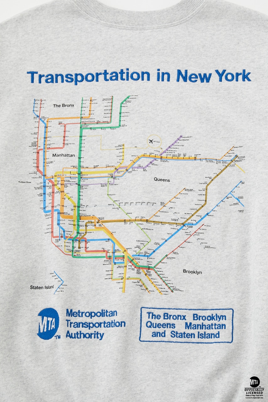 MOUSSY | MTA SUBWAY MAP プルオーバー (Tシャツ・カットソー(長袖