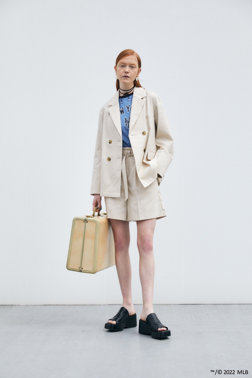 MLB RINGER Tシャツ BLU FREE