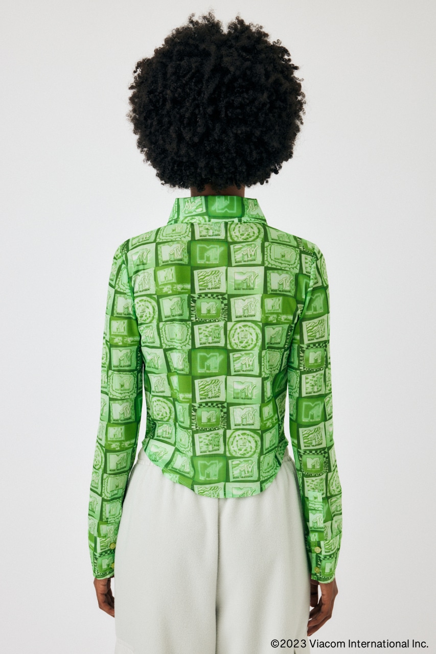 MTV SHEER シャツ GRN FREE