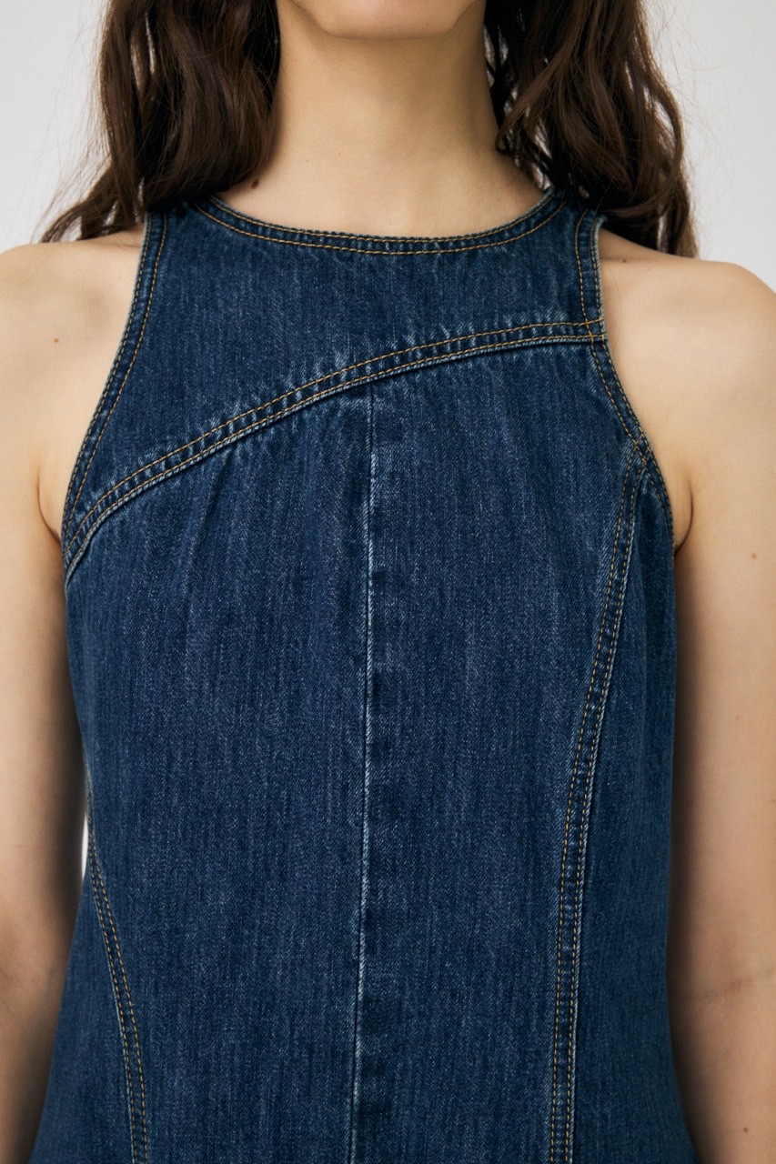MOUSSY | AMERICAN SLEEVE WAVY ドレス (ワンピース(ミニ・ミディアム 