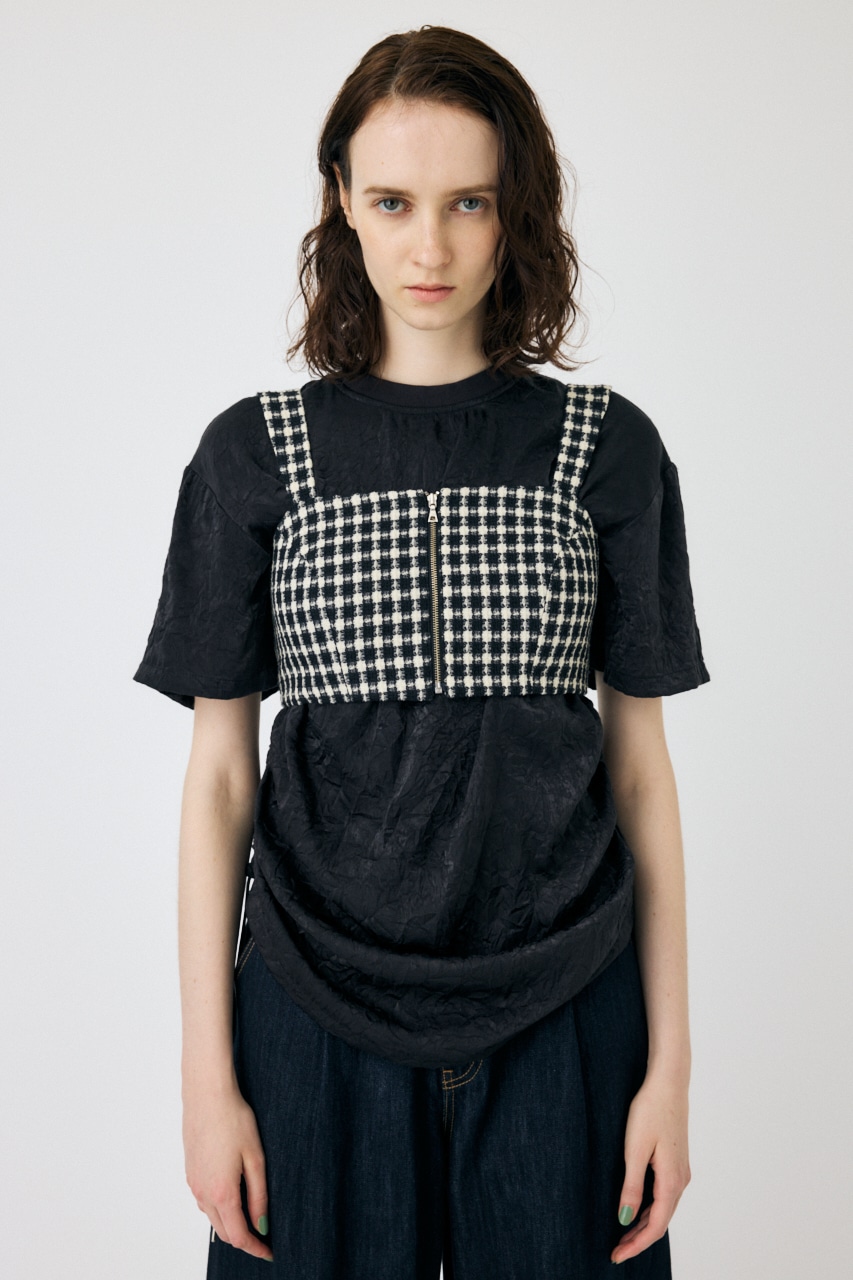 moussyビスチェ MOUSSY | SQUARE NECK デニム ビスチェ (シャツ・ブラウス