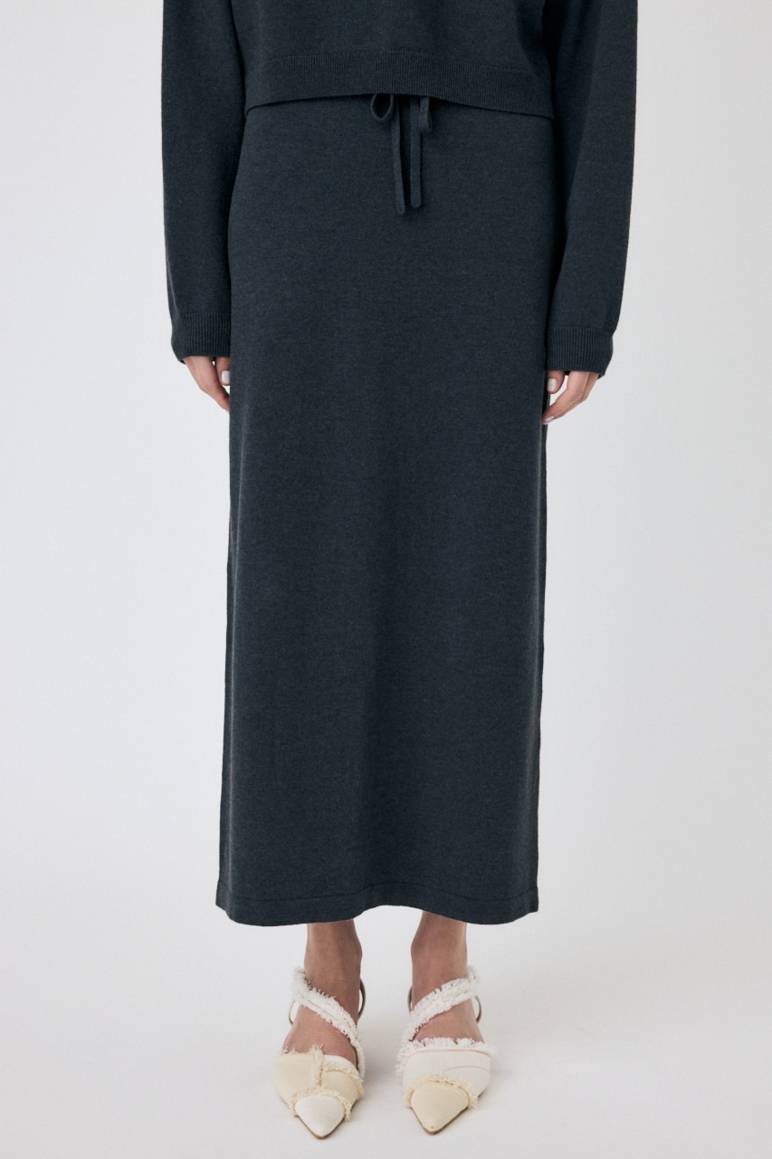 PENCIL ニットスカート C.GRY FREE