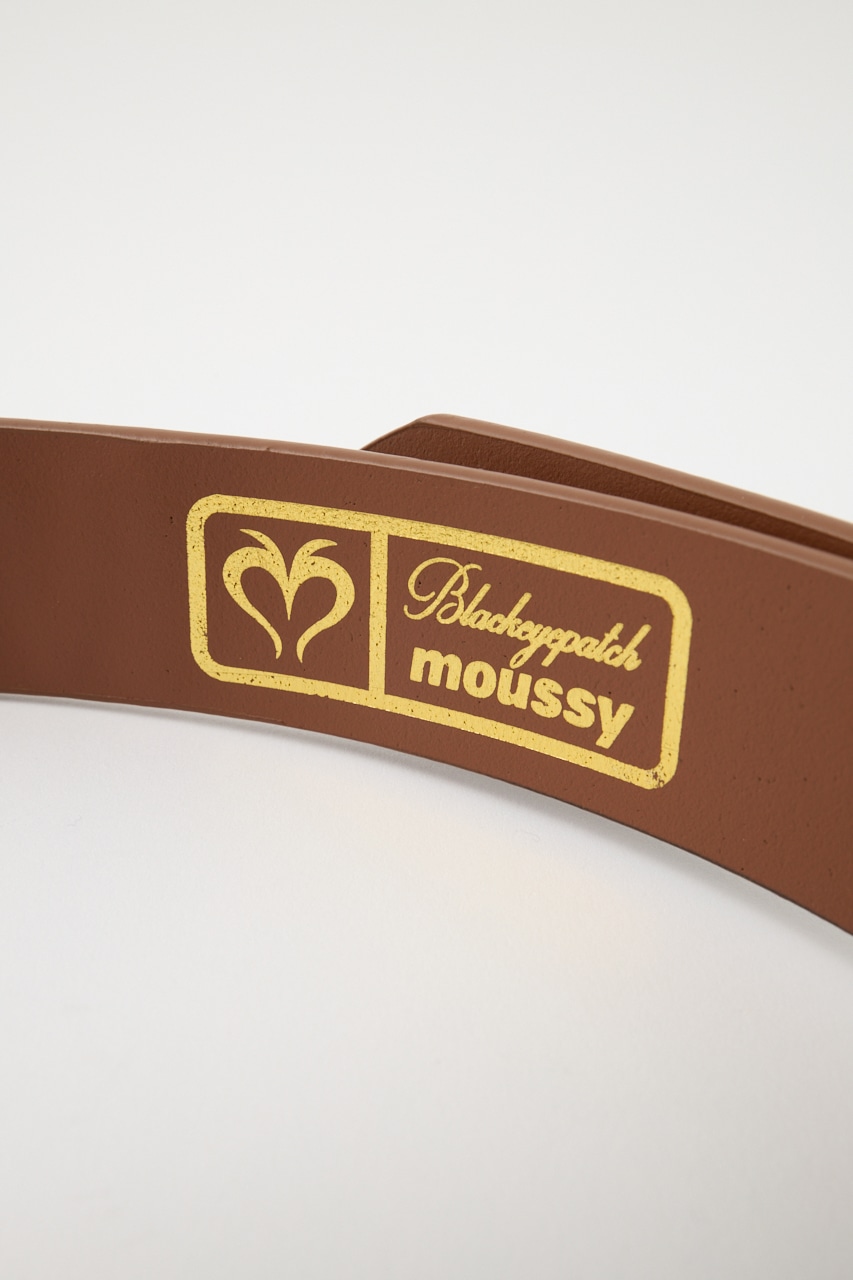 ブラックアイパッチBEP HEART STUDS BELT BROWN