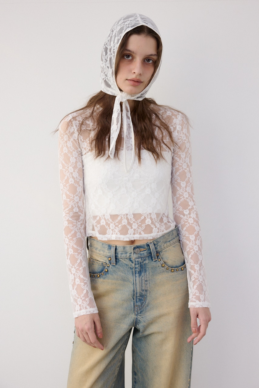Ngm.S LACE トップス WHT FREE
