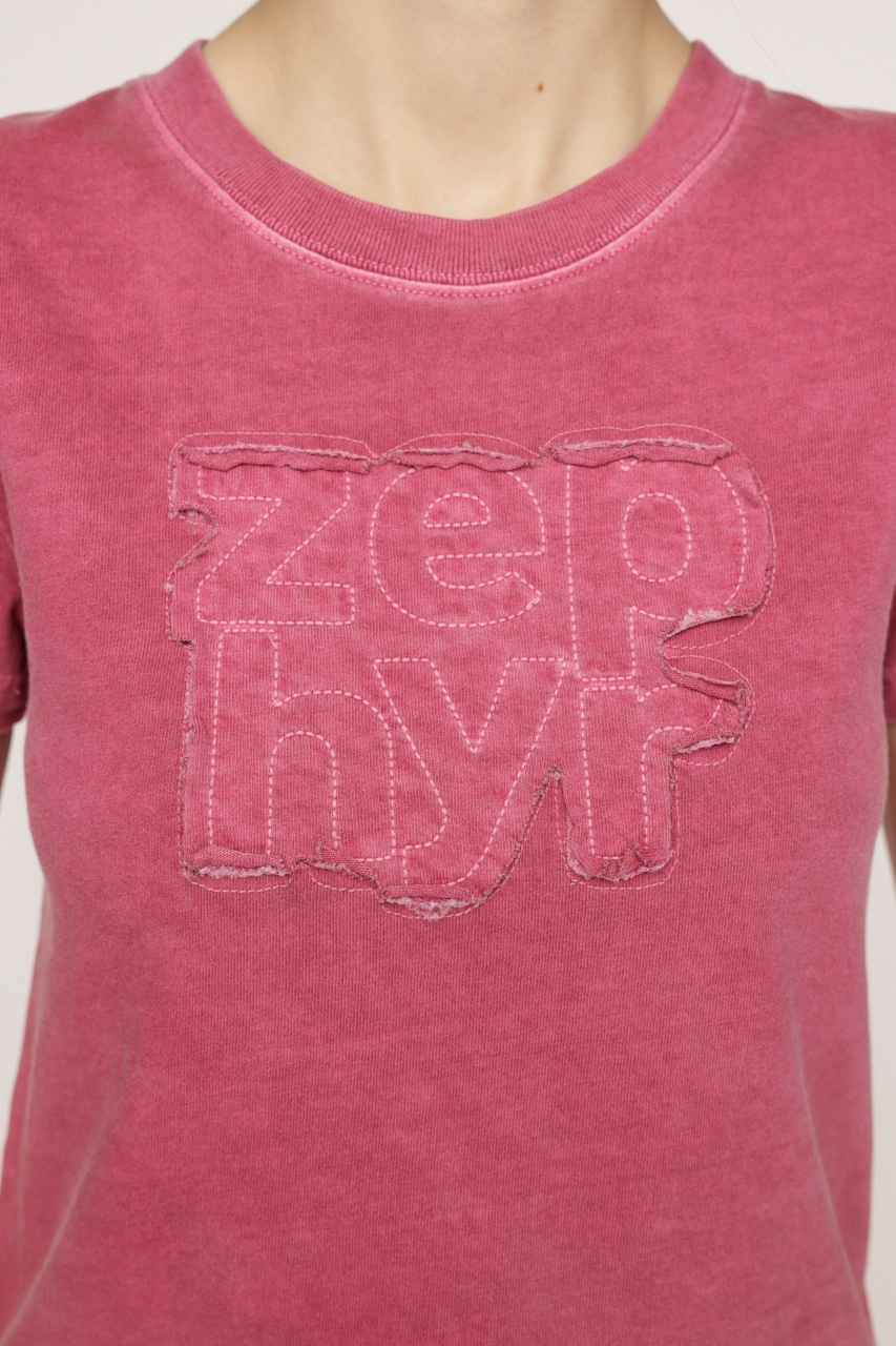 PATCH LOGO COMPACT Tシャツ RED FREE