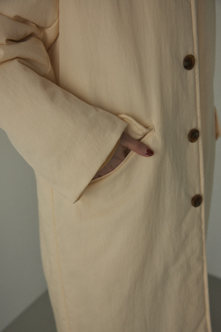 soutien collar stitch coat O/WHT 1