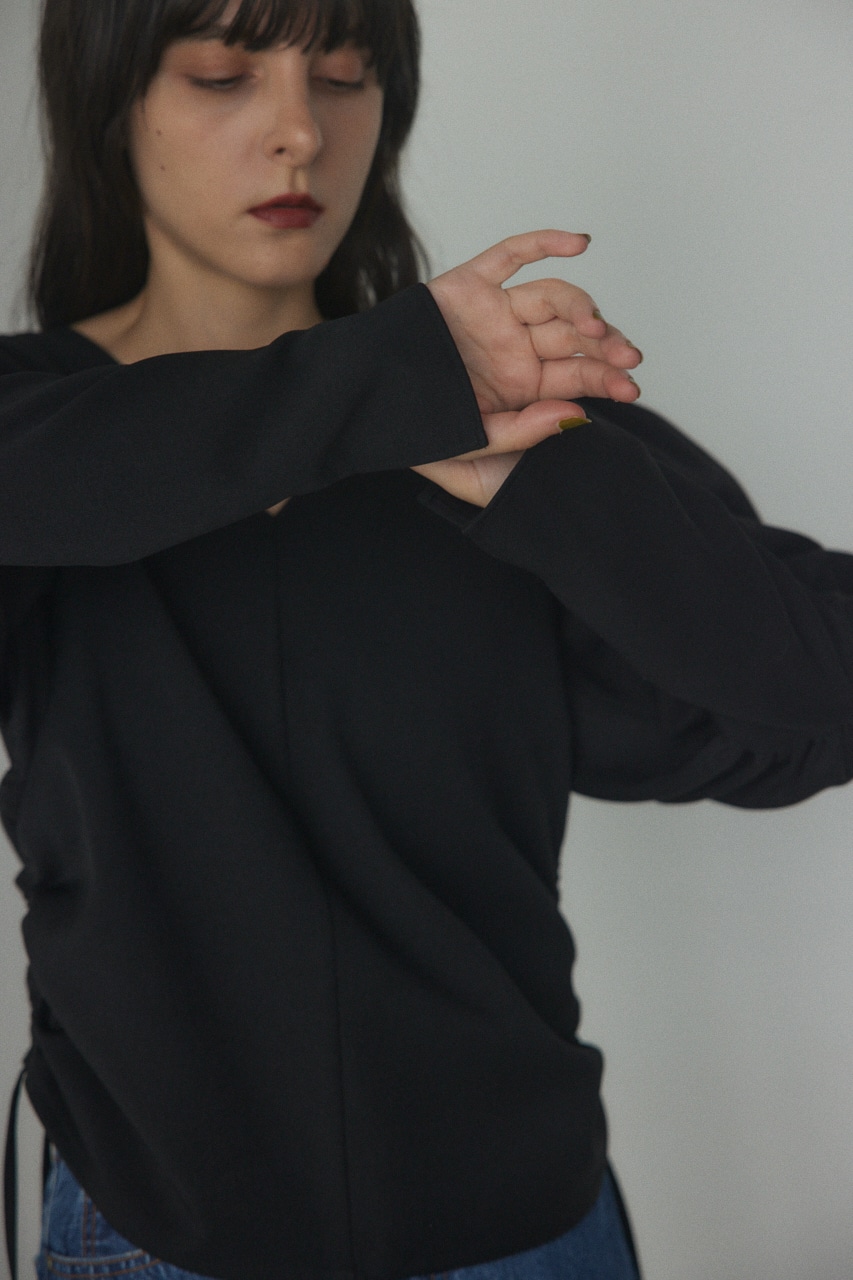 2way volume sleeve tops BLK 2