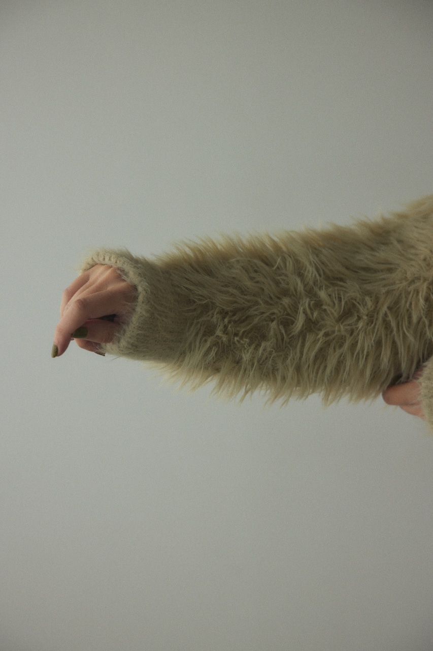 shaggy knit tops L/KHA FREE