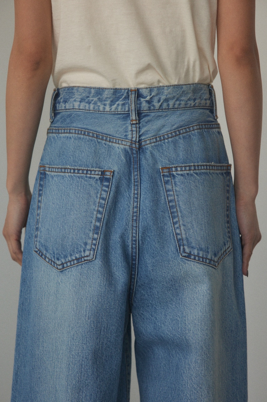 BLACK BY MOUSSY | loose straight crash denim (ワイド ) |SHEL