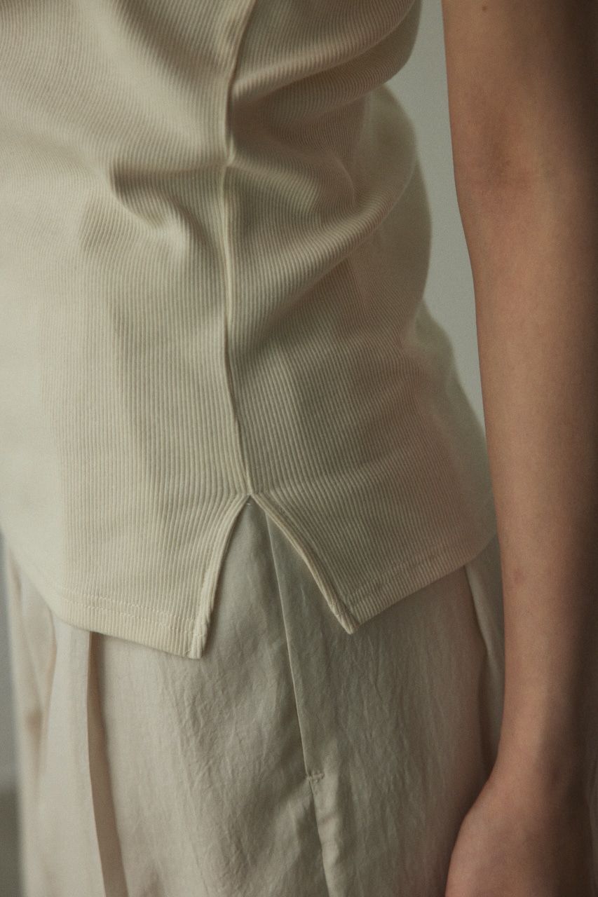 piping tanktop O/WHT FREE