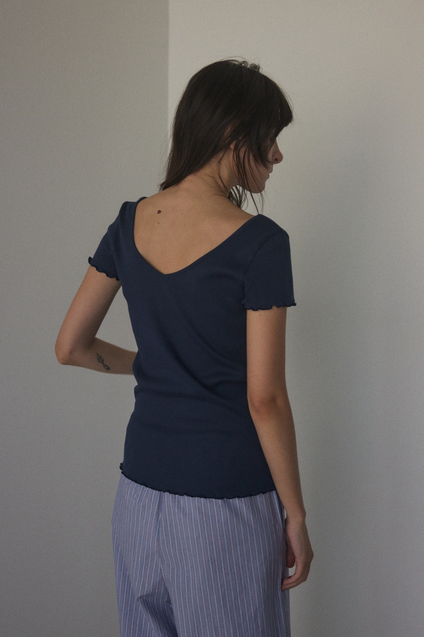 2way round neck tops NVY FREE