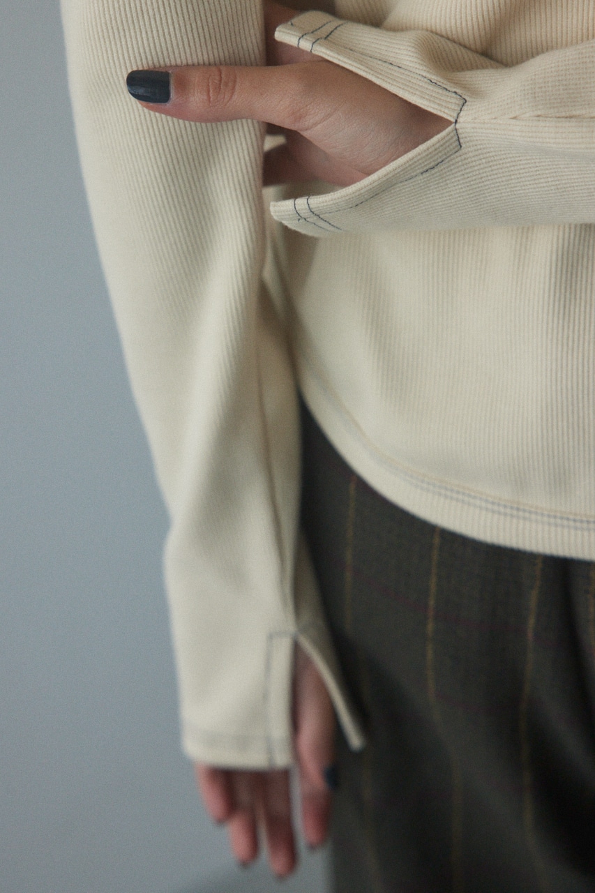 layered design cut tops O/WHT FREE