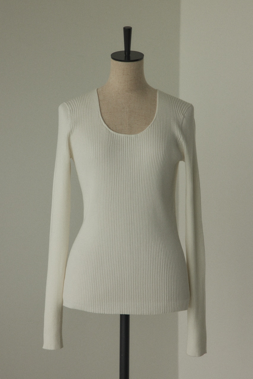 washable round neck tops O/WHT FREE