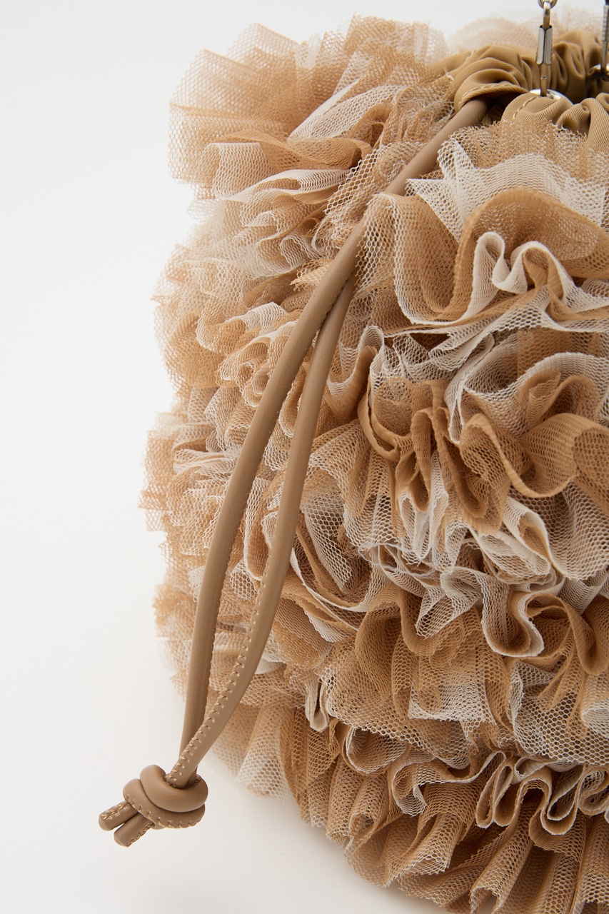 【SHEL'TTER SELECT】配色チュール2WAYドロストショルダーバッグ CAM FREE