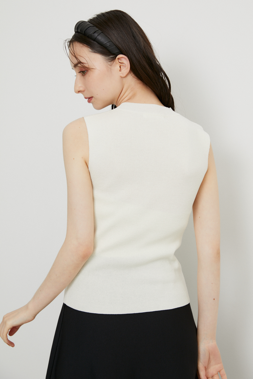 rienda | ラメノースリRIB Knit TOP (タンクトップ ) |SHEL