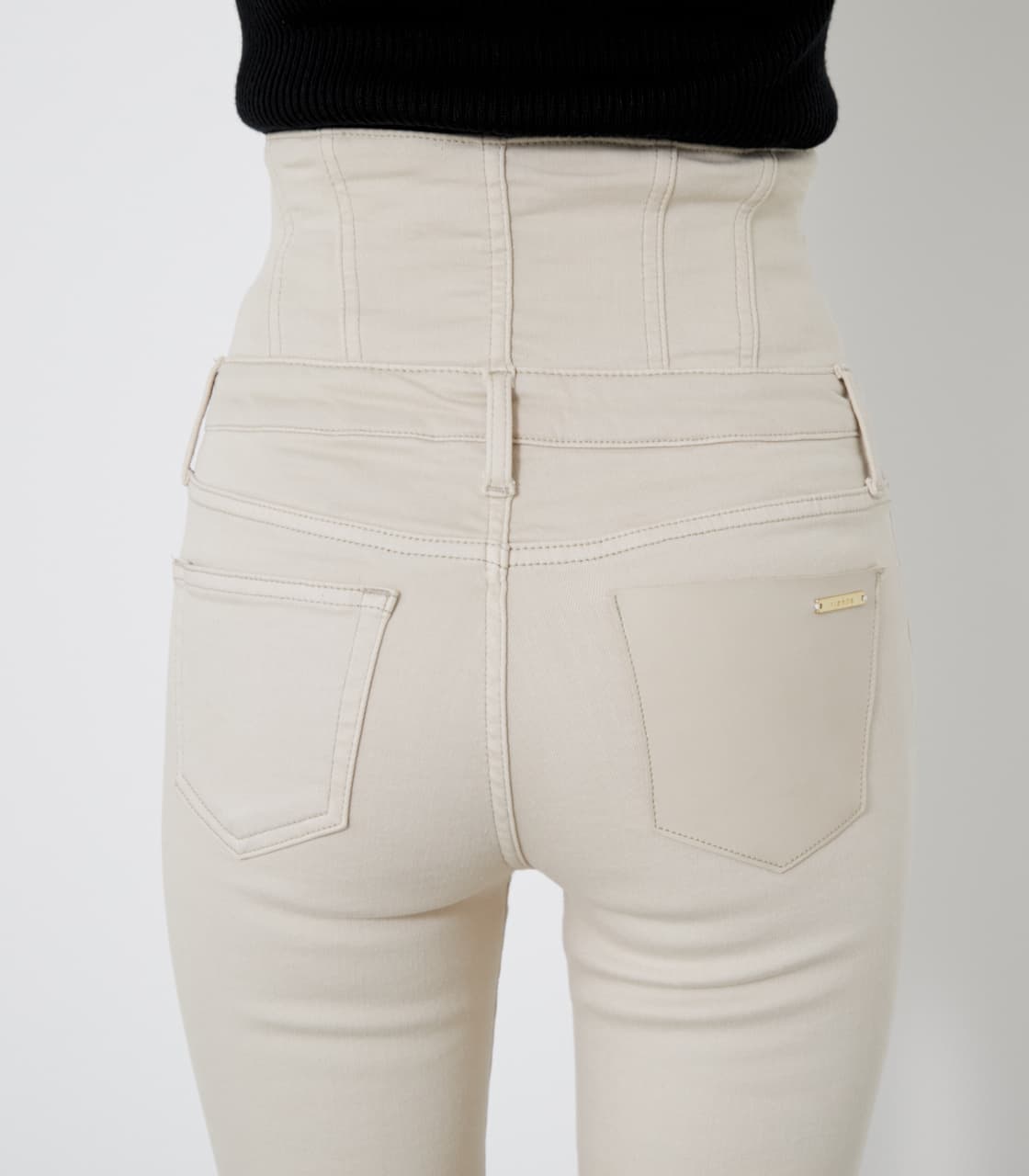 rienda | エコレザーポケットH／W DENIMスキニーPT (スキニー ) |SHEL  