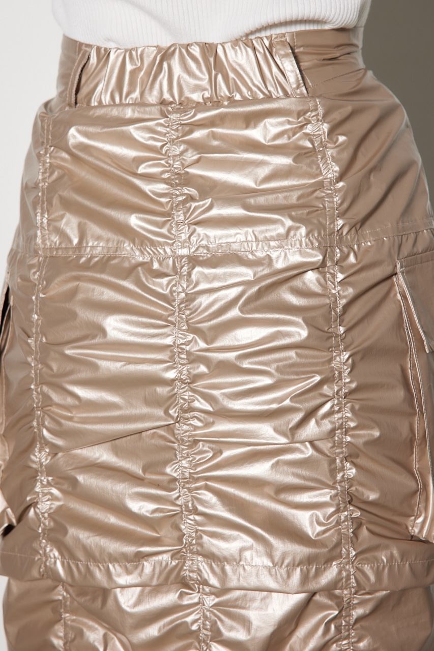 レイヤードカーゴジャストウエストスカート BRZ S