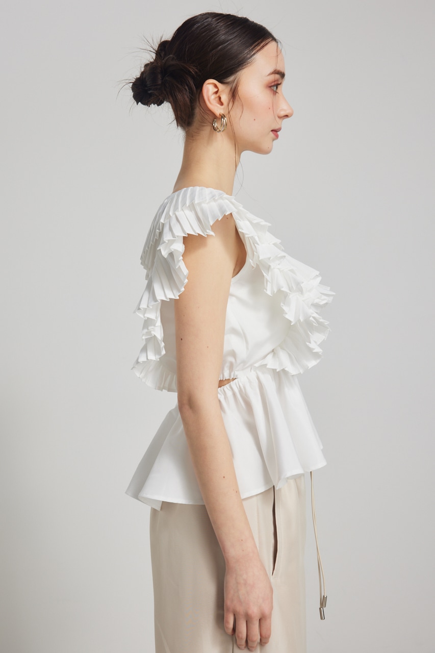 バックオープンペプラムBLS WHT FREE