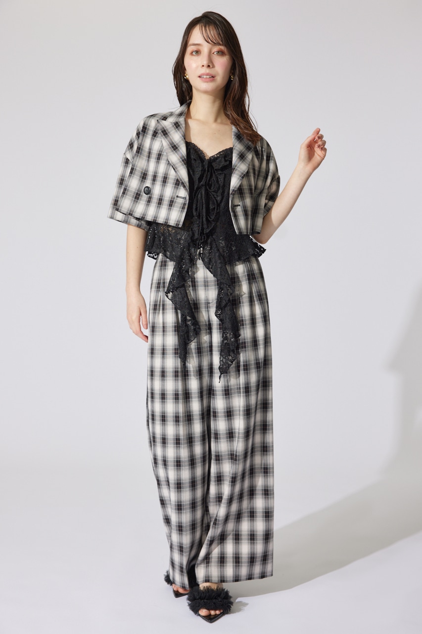 シンメトリーキャミトップス BLK M