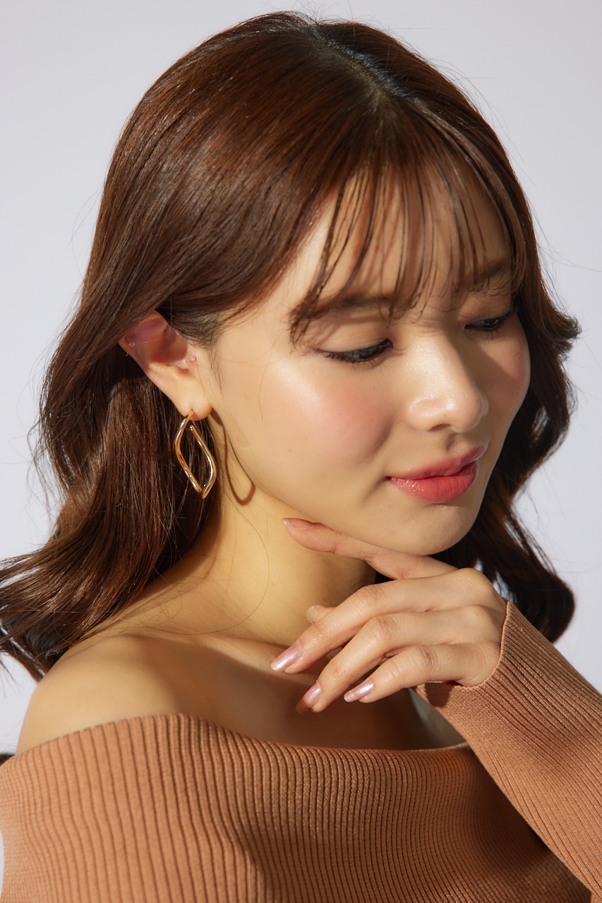 ニュアンスフープピアス GLD FREE