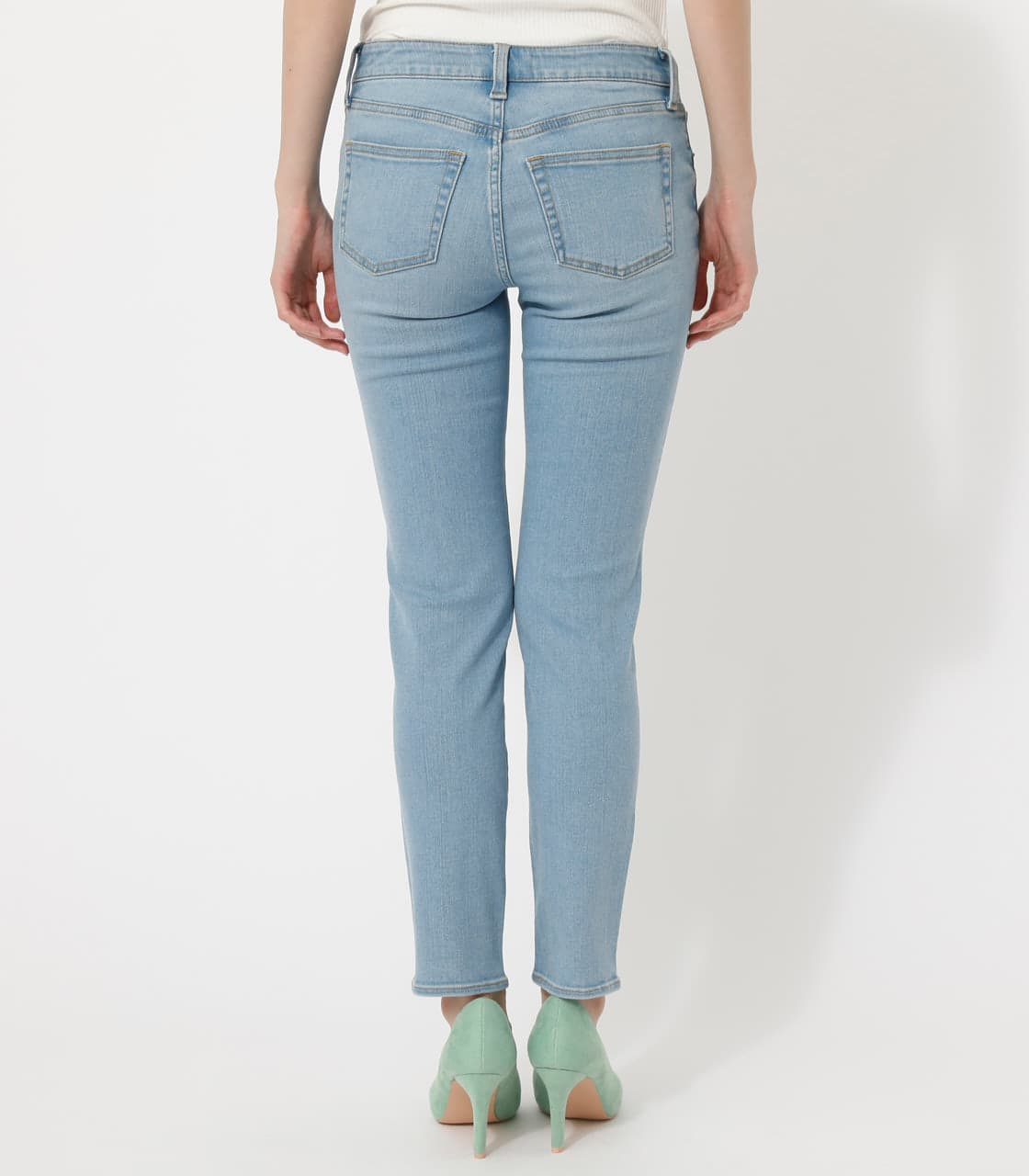 AZUL BY MOUSSY | ICE BLUE DENIM SLIM STRAIGHT (ストレート ) |SHEL 