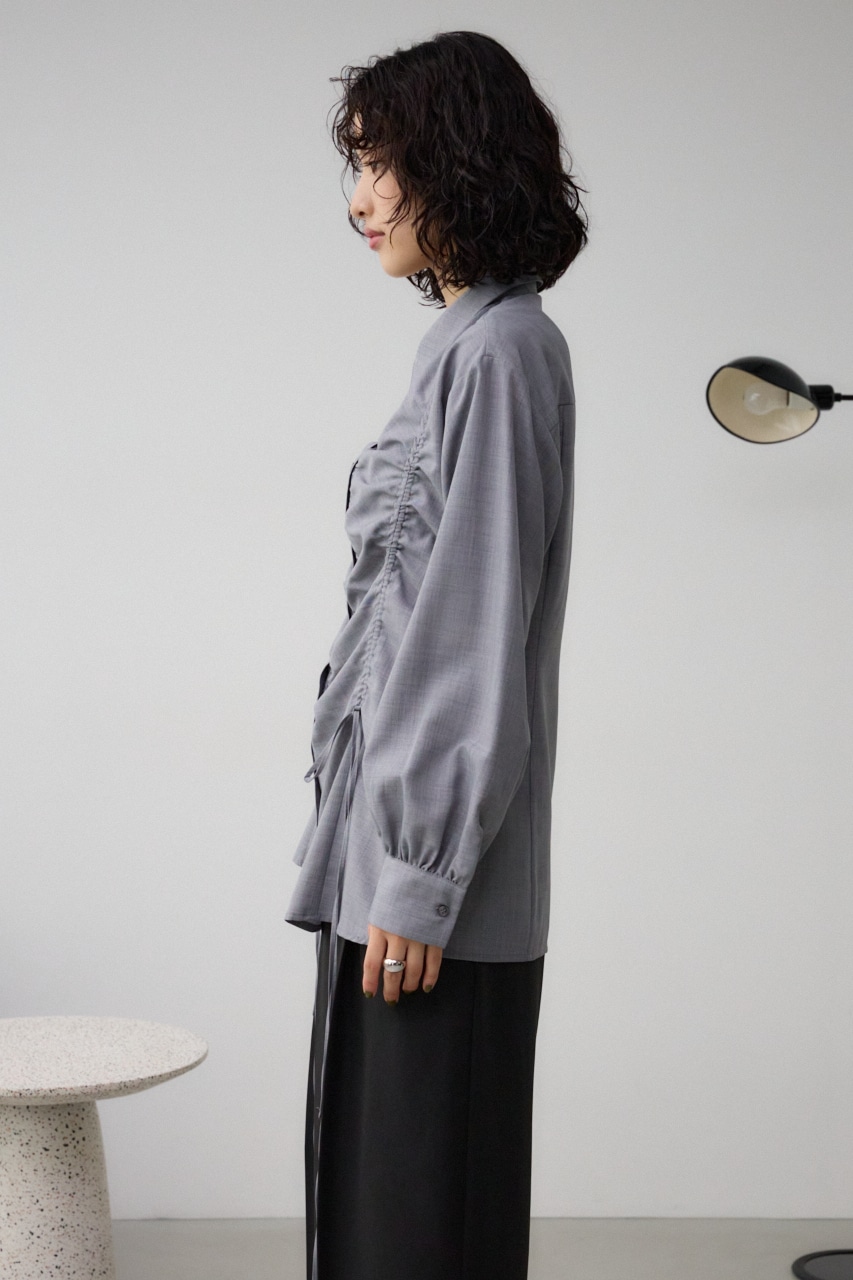 フロントシャーリングシャツ GRY FREE