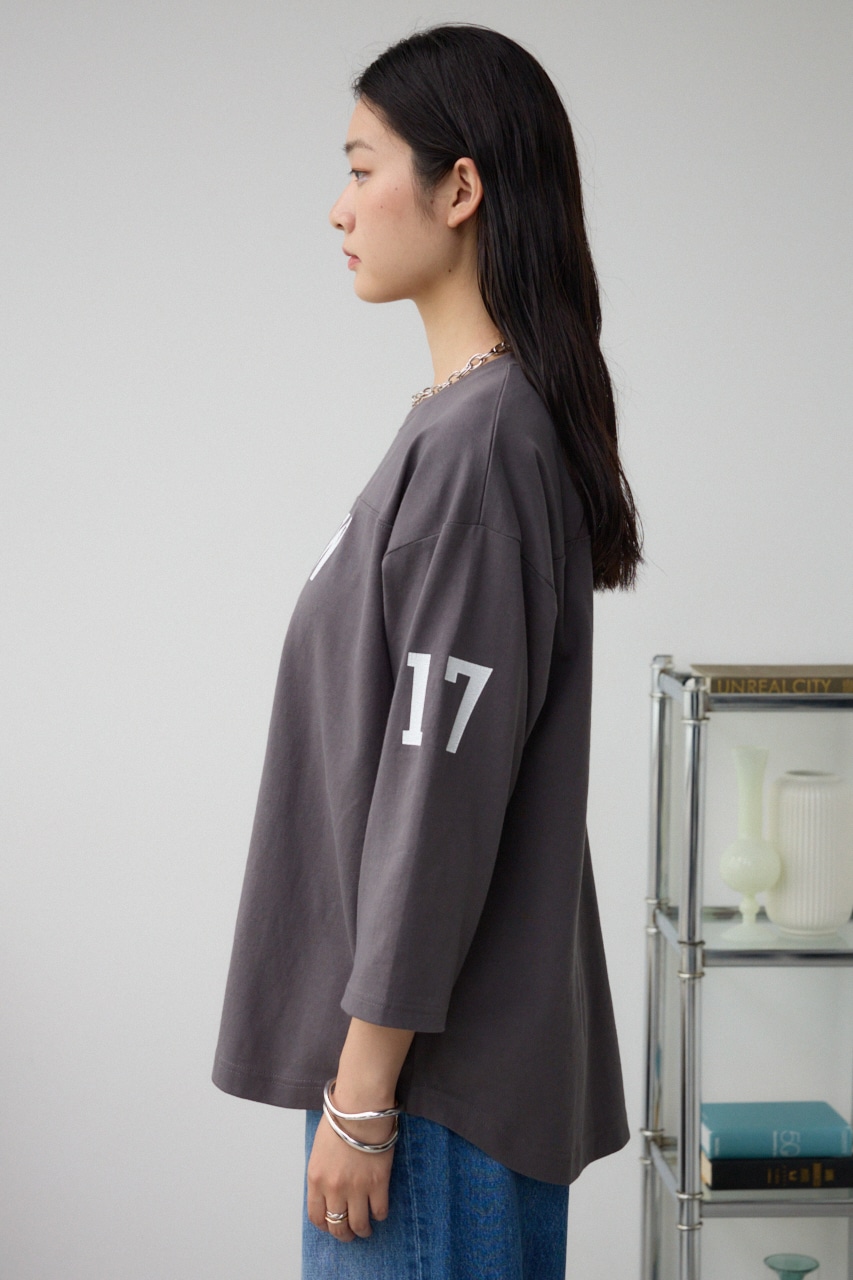 JM フットボールTシャツ C.GRY FREE