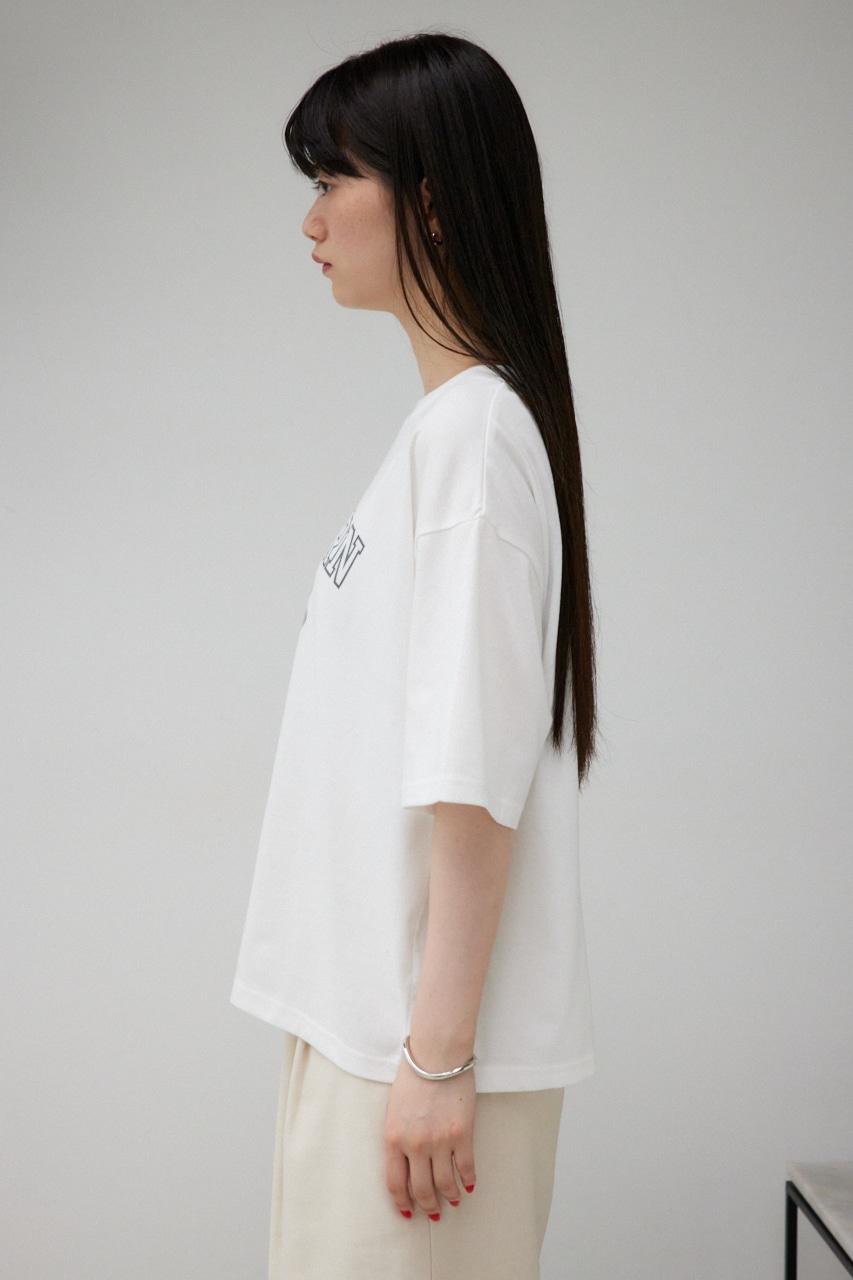 カレッジルーズTシャツ WHT FREE