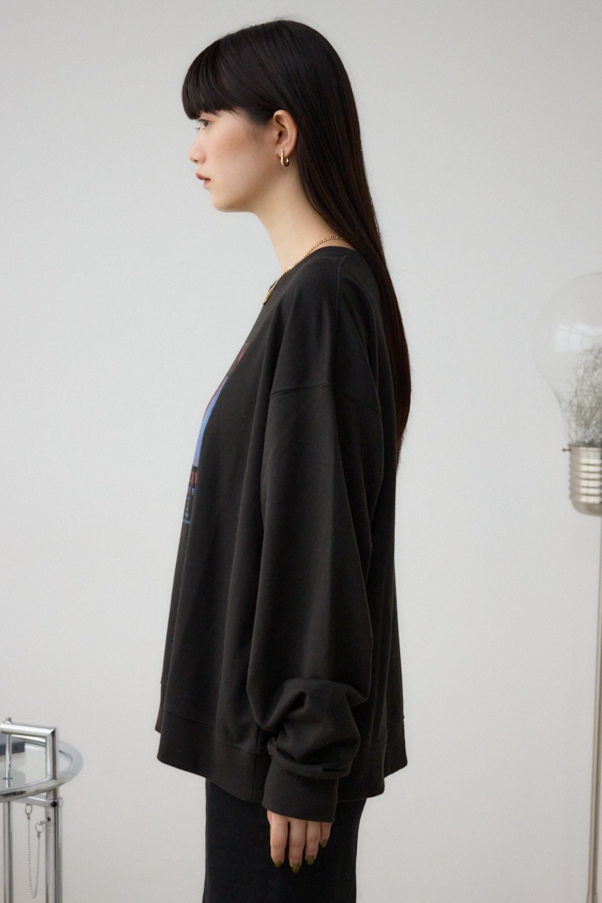 ビンテージプリントウラケプルオーバー 柄BLU FREE