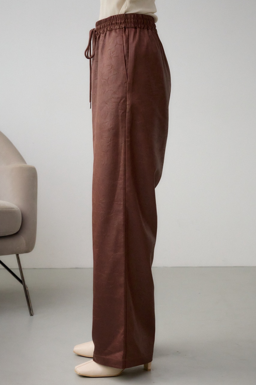 AZUL BY MOUSSY | レザーライクリラックスワイドパンツ (パンツ