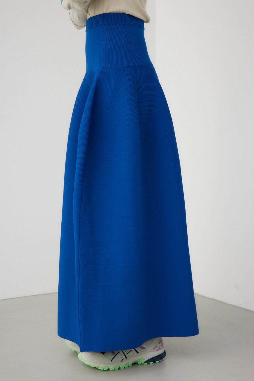 【PLUS】コクーンフォルム2WAYスカート BLU M